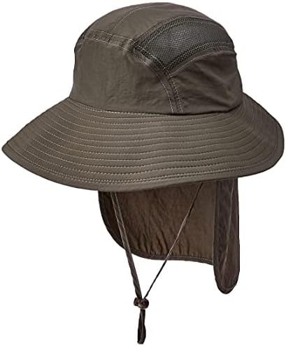 Fishing Hat Bucket Hat with Neck Flap and UPF 50+ Sun Protection for Men and Women-Green