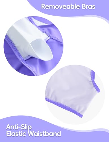 Girls Swimsuit Bikini Set 2 Piece Quick Dry Ruffle Bathing Suit Kids Swimwear with Spaghetti Strap4