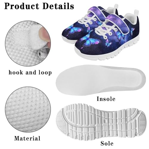 Doojoayie Little Girls Tennis Shoes for School Student Slip On Sneakers Breathable3