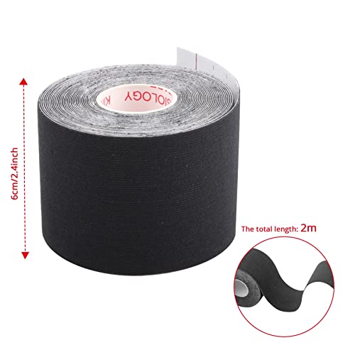 Jawflew Kinesiology Tape - Athletic Tape Supports & Protects Muscles, Knees, Shoulders & Plantar Fasciitis -Waterproof & Hypoallergenic - Ideal For Sports Physiotherapy #TOP1