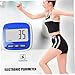 Jorzer 1PC Pocket Pedometer with Belt Clip Pocket Step Counter, Pedometer Step Counter Walking Distance Calorie with Large LCD Display and Belt Clip (Blue).
