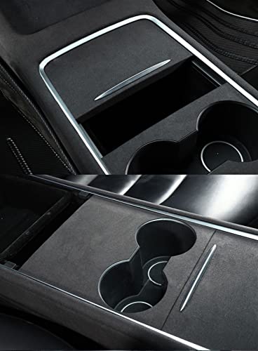 Pegatina decorativa premium de titanio para consola de Tesla Model 3 y Y 5