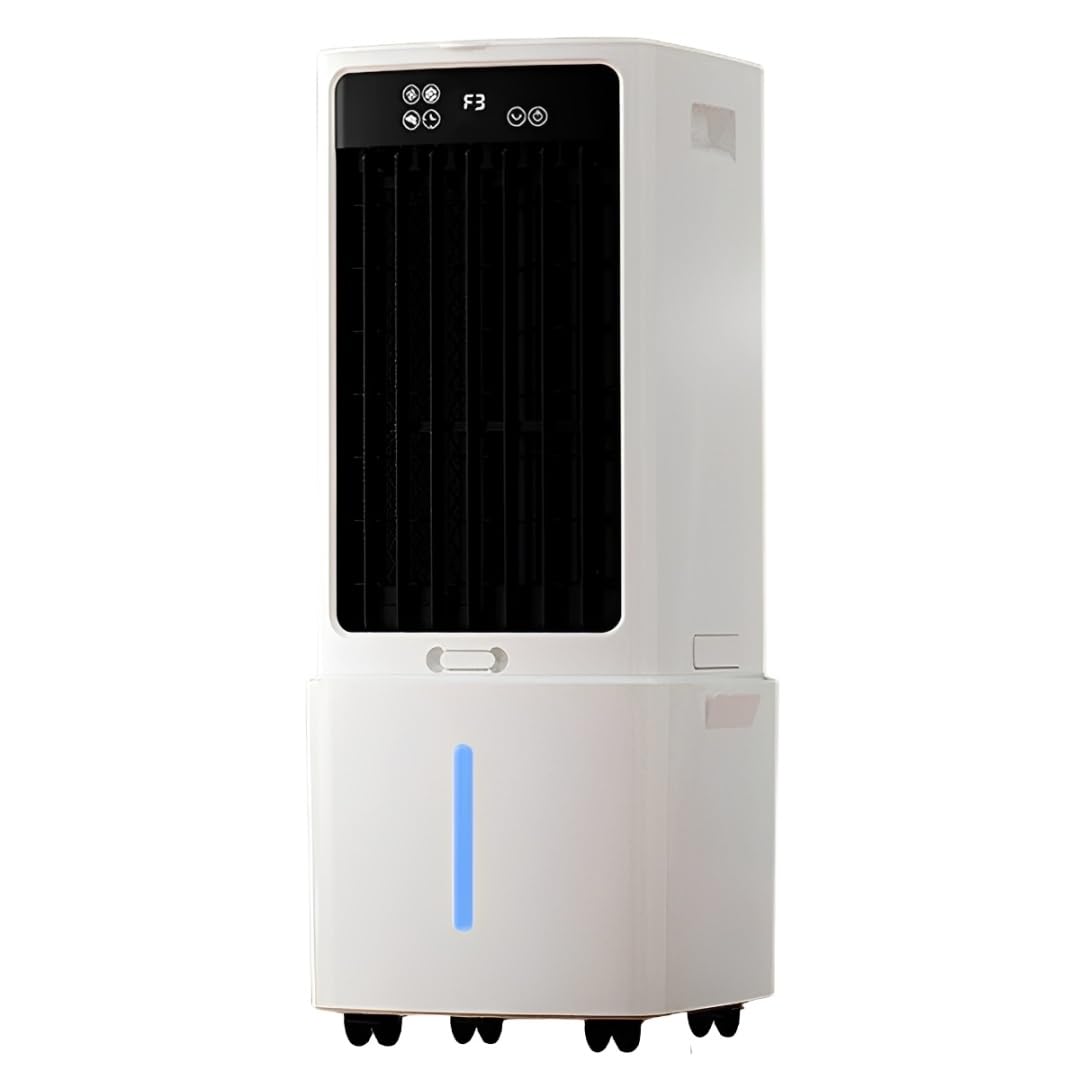 Climatizzatore portatile 3 in 1, unità di climatizzazione | Con telecomando, timer 12 ore e 2 impacchi di ghiaccio for casa e garage(61.5cm/12L)