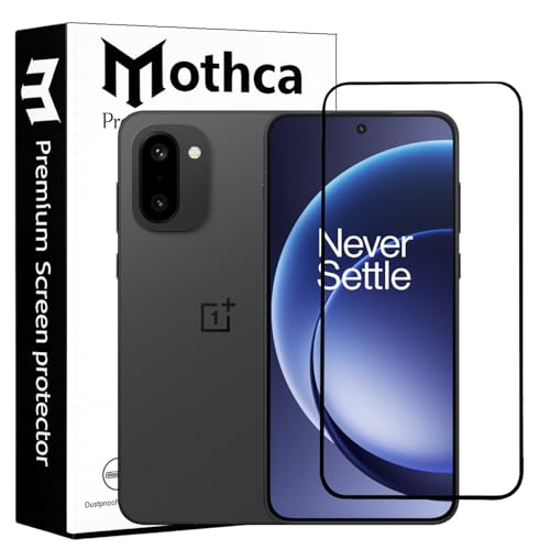 Image of Mothca Military-Grade Tempered Glass Screen Protector Compatible for OnePlus 15R 5G with Edge to Edge Coverage - Case Friendly, Anti-Scratch & Bubble-Free Installation Kit