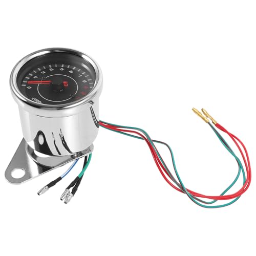 Velocímetro de moto analógico plata para modificación custom
