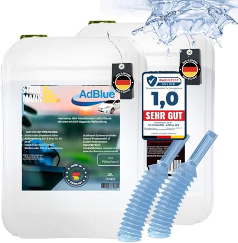 STAHLMANN® Adblue 2x10 L [MADE IN GERMANY ] - Ad blue Adblue 10 l für diesel ISO 22240 – Ad Blue