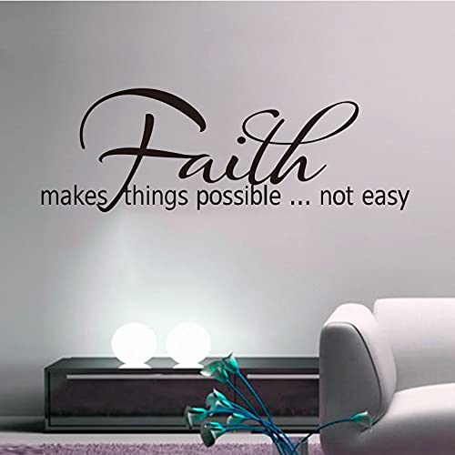 Wall Stickers Wall Decal Christian Faith Vinyl Wall Applique Wall Art Wallpaper Home Decor House Decoration 74x189Cm