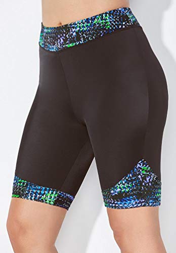 Swimsuits For All Chlorine Resistant High Neck Racerback Tankini Set with Bike Short3