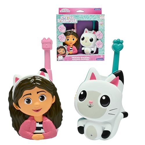 - Gabbys Dollhouse casa delle Bambole di Gabby Walkie-Talkie 3D Portata 500m 2 canali di Comunicazione Clip per Cintura TW18GDH