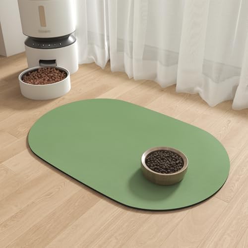 Absorbent Dog Food Mat-Dog Mat for Food and Water Bowl, Quick Dry...