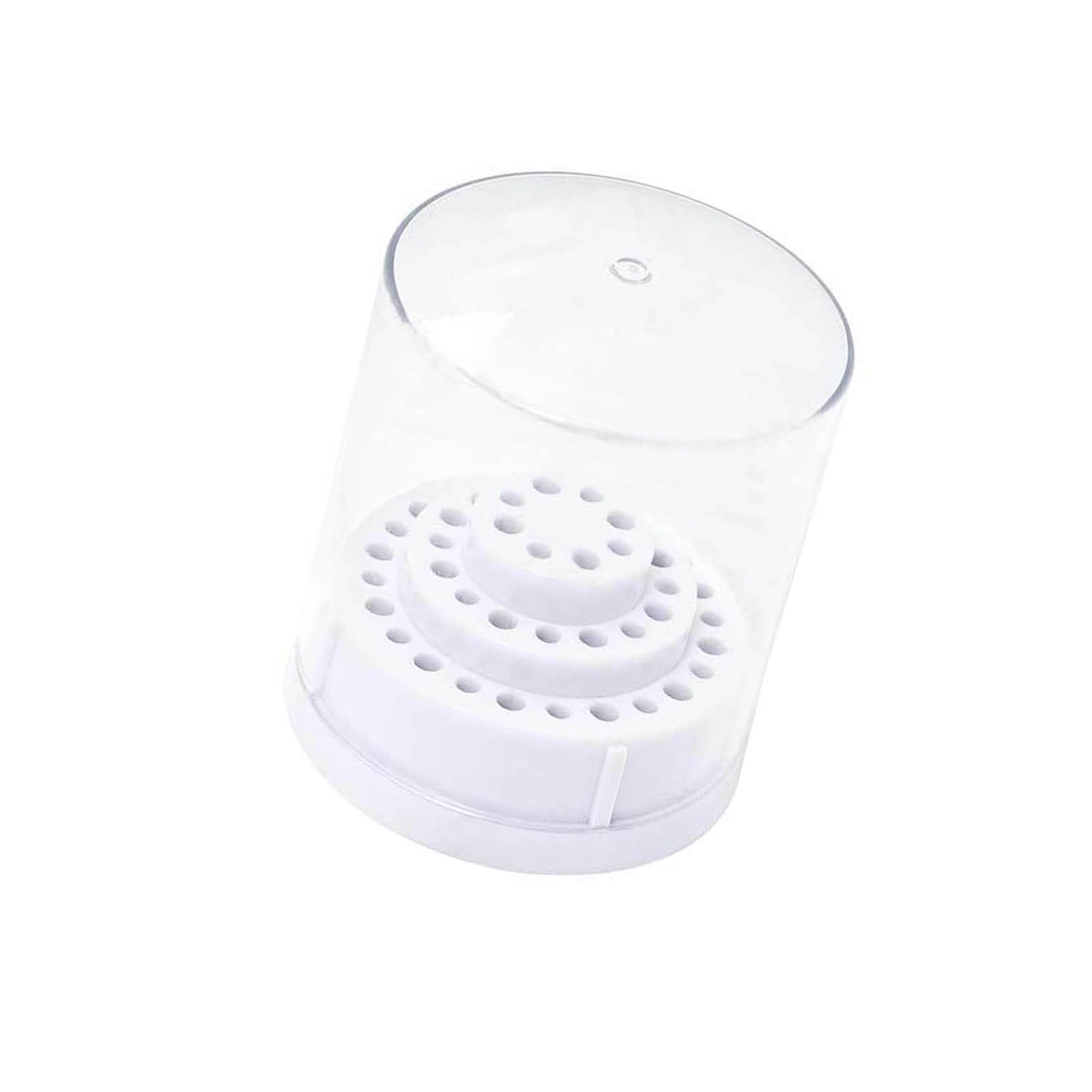 Professional 48-Hole Drill Storage Case, ABS Stand for Home & Salon Accessibility ABS Nails Art Display Stand Nails Bit BoxNails Bit Box
