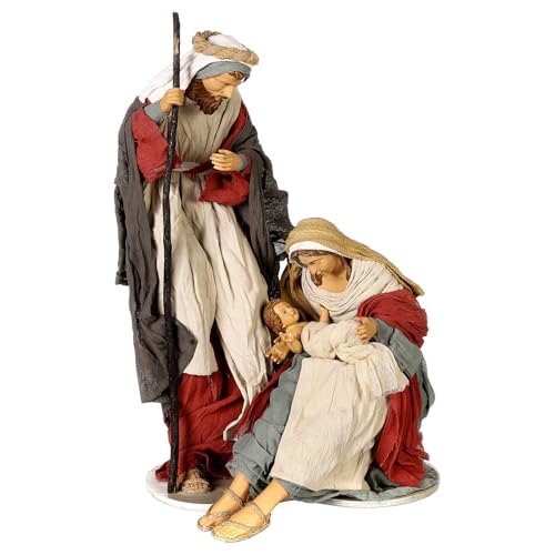 Holyart Nativity set of 65 cm, Hope collection, resin and fabric