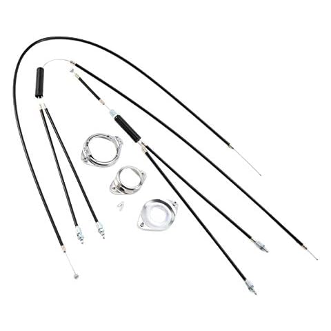 F Fityle Complete BMX Bike Brake Cables Bicycle Gyro System Front Rear Upper Lower Spinner Rotor Braking Cable Housing Set with Fittings Cover