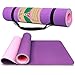 Dralegend Yoga Mat Exercise Fitness Mat - High Density Non-Slip Workout Ma for Yoga, Pilates & Exercises, Anti - Tear, Sweat - Proof, Classic 1/4 Inch