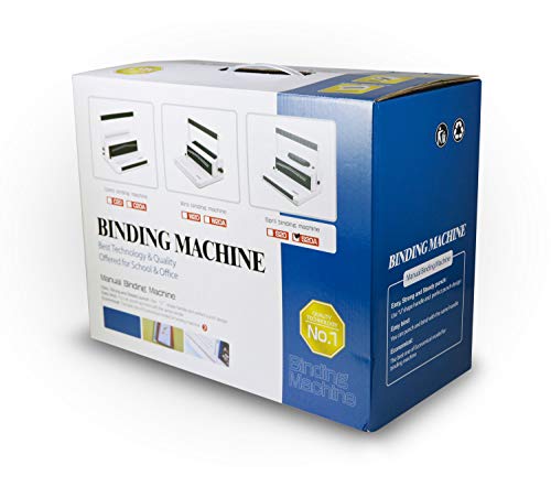 Coilbind S20A Coil Punch & Binding Machine - with Electric Coil Inserter - Professionally Bind Presentations and Documents - Free Crimper & 8mm Plastic COILS (Box of 100pcs)