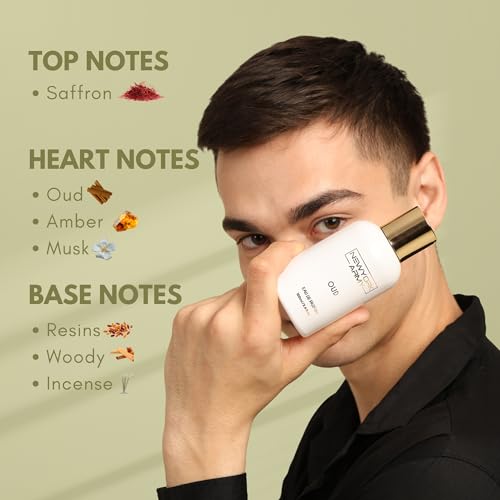Image of Luxury Oud Perfume Unisex | Eau de Parfum 100ml | Saffron, Oud, Resins | Opulent - Woody - Smoky Premium Fragrance | Long Lasting Perfume for Man and Woman