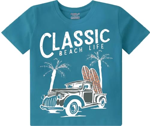 Image of kiddeo Boys Cotton Printed Regular Fit T-Shirt(Pack of 5)