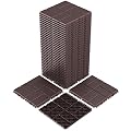 Goovilla Plastic Interlocking Deck Tiles, 36 Pack Outdoor Patio Flooring, 12"x12" Interlocking Decking Tile Outdoor All Weather Use, Waterproof Patio Pavers for Pool Balcony Backyard Porch, Dark Brown
