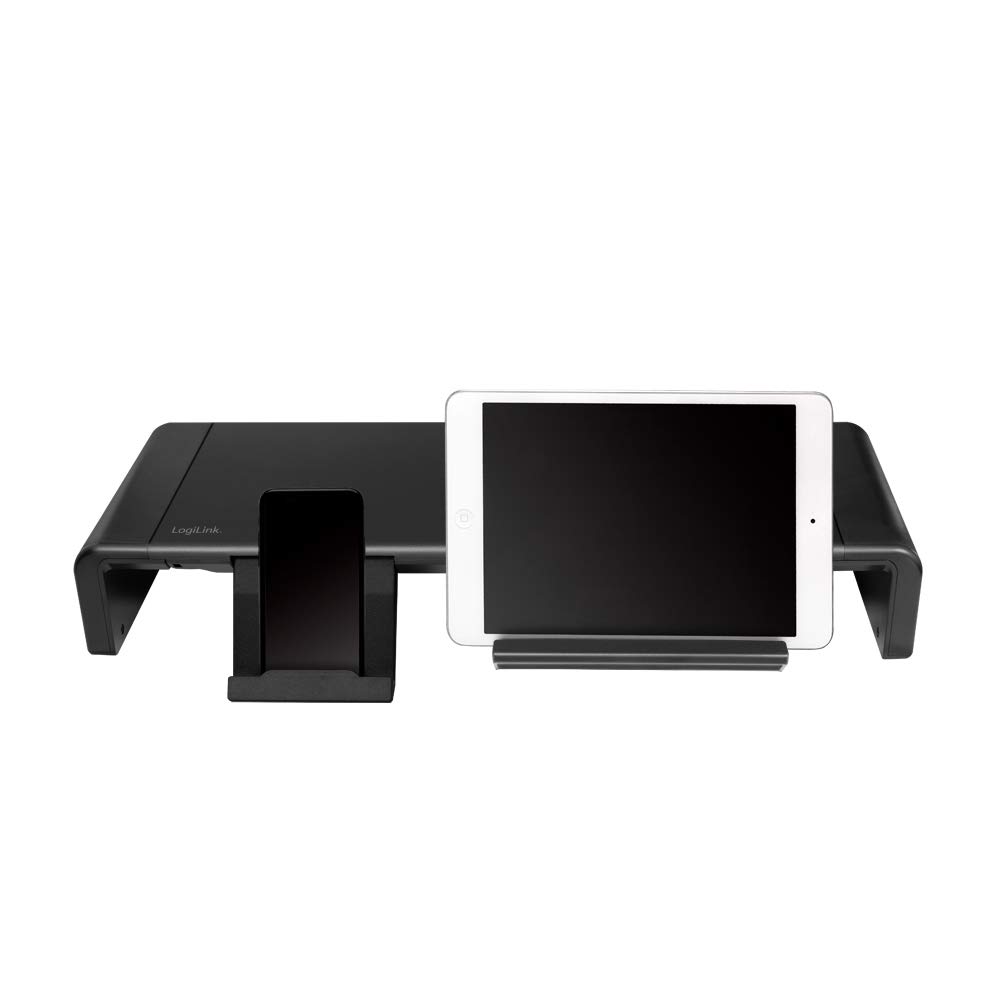 LogiLink Ergonomiczne podwyższenie monitora TV, maks. obciążenie 25 kg, długość = 42-52 cm