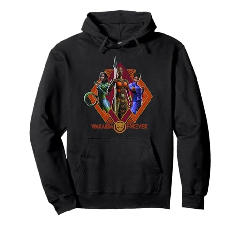 Sweat Marvel Black Panther Trio de Héros Hoodie Wakanda Forever
