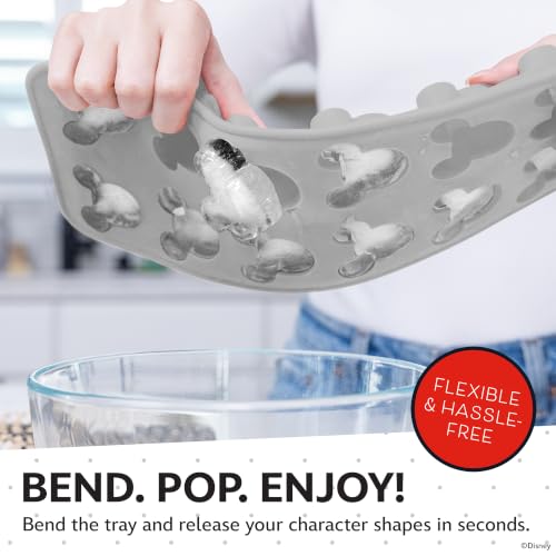 Image of Disney Mickey Silicone Ice Cube Tray, 2-Pack 5 inchx12.5 inch, BPA-Free