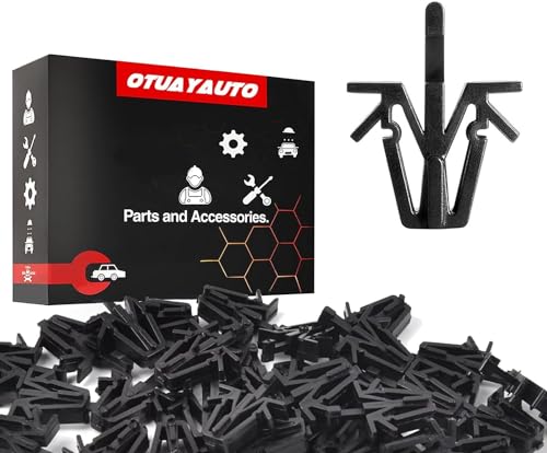 Image of OTUAYAUTO 30PCS Grille Clips Retainer - Length 19mm Interior Trim Panel Grille Fastener Replacement for Toyota Tacoma 1995-2004, 4Runner 1989-2002, Pickup 89-95, RAV4 01-05 Replace OEM 90467-12040
