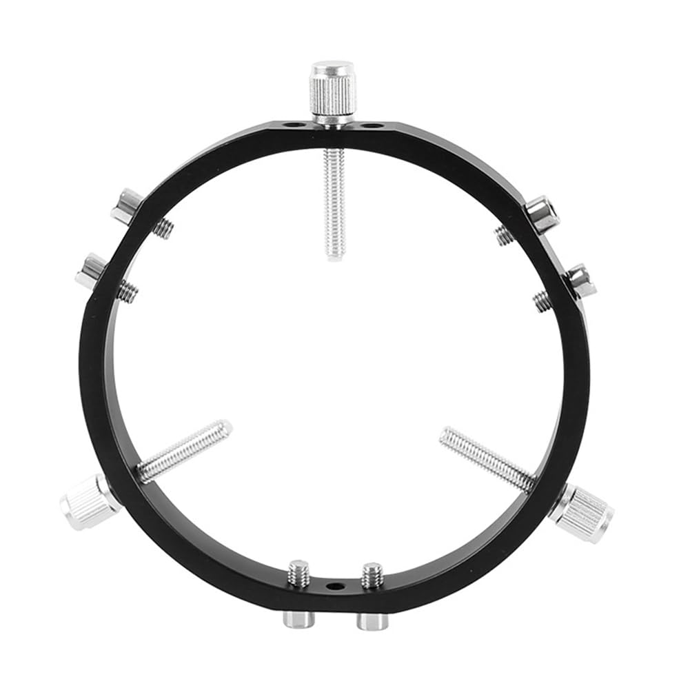 TsoLay Anillos de Bloqueo para Guía de Astrofotografía de 3 Puntos para de Telescopio, Puntero Buscador de 130 mm, Color Negro