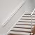 Muzata 10ft Staircase handrail Brushed Stainless Steel Safety Wall Mounted for Indoor Outdoor Stair Hand Railing Rectangular 1"x2" Pipe on Stairs Balusters HK28 SL4,HR0 HR5