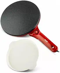 Panquequeira Elétrica 220v e 110v panqueca rapida, pratica, panqueca facil, omeleteira, crepeira, tapioqueira rosa (branca 220v)