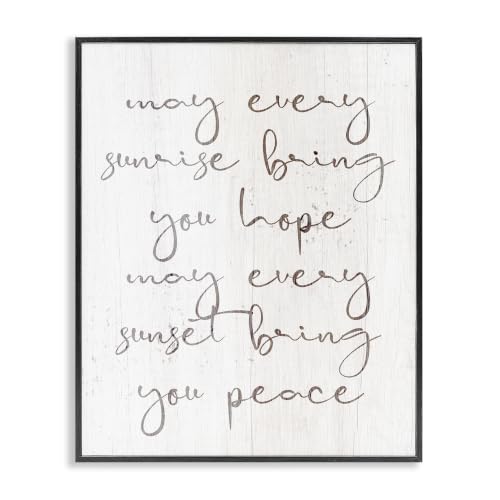 'Sunrise Bring You Hope Uplifting Phrase'| Framed Giclee Art