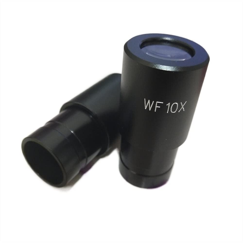 Microscope Accessories Kit 1pcs/2pcs Microscope Eyepieces WF10X Magnification 16mm Field of View Small Biological Microscope Eyepiece Lens with Mounting Size 20mm Microscope Slides ( Size : 2pcs )