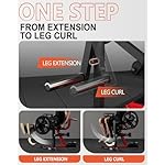 GMWD Leg Extension and Curl Machine, Lower Body Special Leg Machine, Adjustable Leg Exercise Bench with Plate Loaded, Leg Rotary Extension for Thigh, Home Gym Weight Machine - Image 3