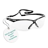 Ansell KleenGuard Nemesis Gafas de Seguridad Antiempañantes, Puente Nasal Flexible, Diseño Ligero y Envolvente para Construcción, Tiro, Exterior e Industria – Transparente, 1 Par