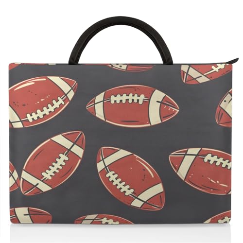 Rugby Players Laptop Sleeve with Handle Waterproof Computer Carrying Case