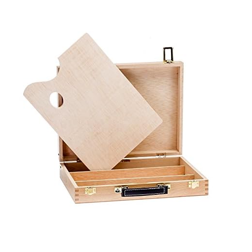 Lienzos Levante Caja de Pinturas Vacia, Madera de Haya, 5-L, 39x31x70 cm