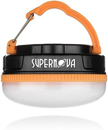 Supernova Halo 150 Extreme LED Camping and Emergency Lantern - The Brightest Most Versatile Tent Light Available - Backpacking - Hiking - Auto - Home - College - Batteries Included (Cadmium Orange)