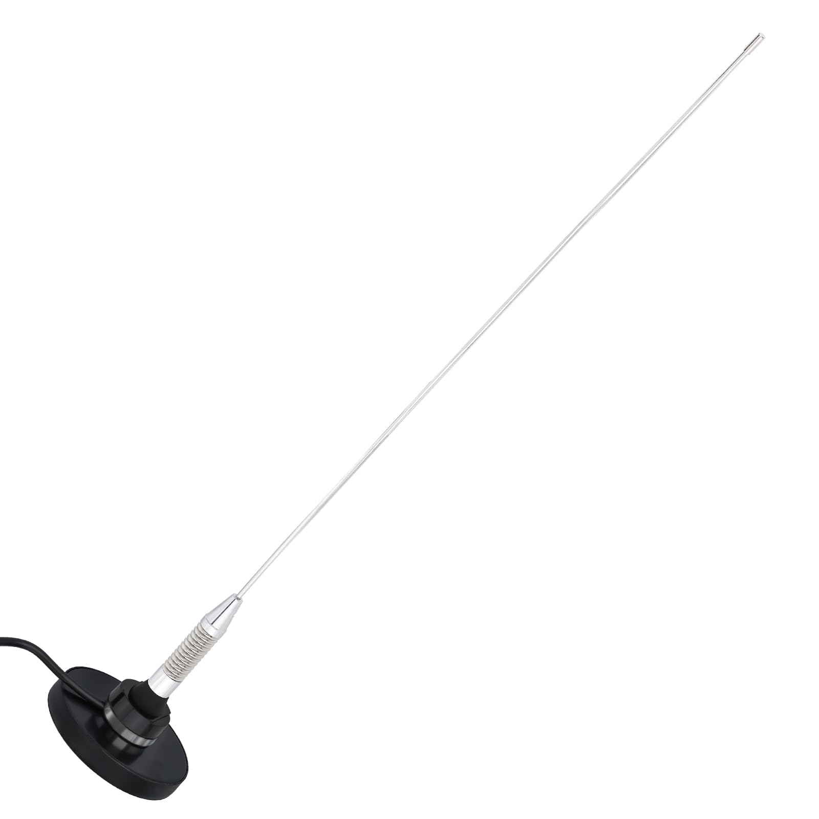 Bingfu Antenna Radio VHF UHF Veicolare 54 cm Connettore PL259 Cavo 5 m | Bibanda 136-174/400-460 MHz, Base Magnetica, per Camion Camper Radio Mobile, Dispositivo di Comunicazione Amatoriale