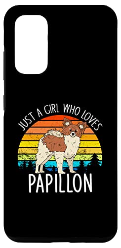 Galaxy S20 Funny Retro Papillon Dog Animals Papillon Dog Lovers Case