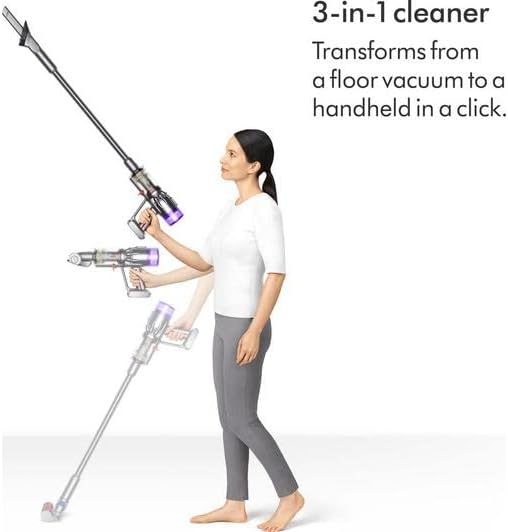 Dyson Micro 1.5kg Lightweight Cordless Vacuum Cleaner, Blue Nickel RED, 2 liters
