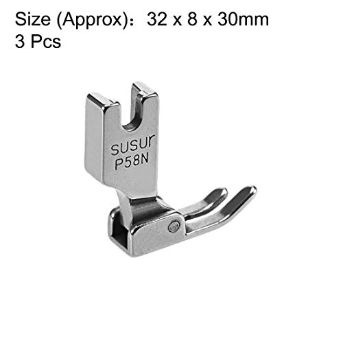 Pie prensatela estrecho industrial P58N 3 piezas miniatura 2