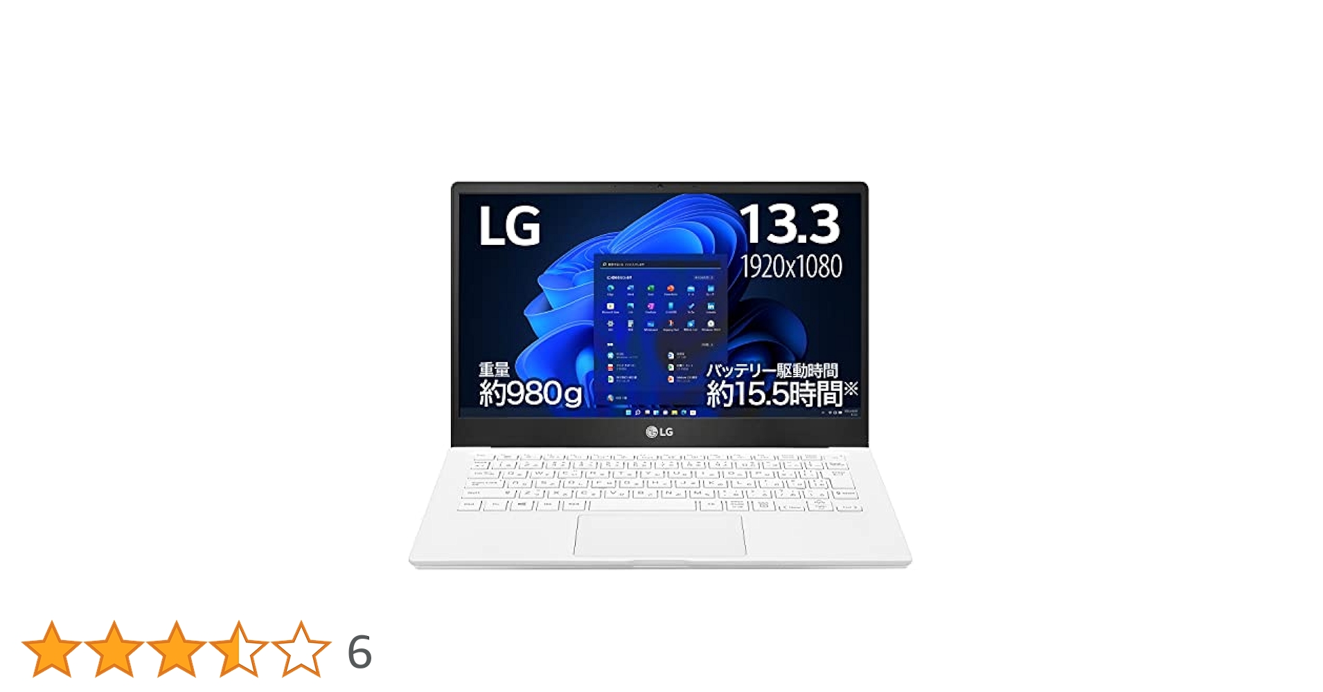 Windowsノート本体 LG UltraPC AMD Ryzen 7 4700U 980g LG UltraPC AMD Ryzen 7 4700U 13.3インチ Windowsノート本体 LG
