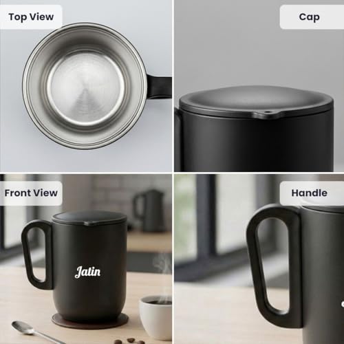 Image of Giftana 3 in 1 Personalized Diary with Pen, Coffee Tumbler Gift Set for Employee (black 2)