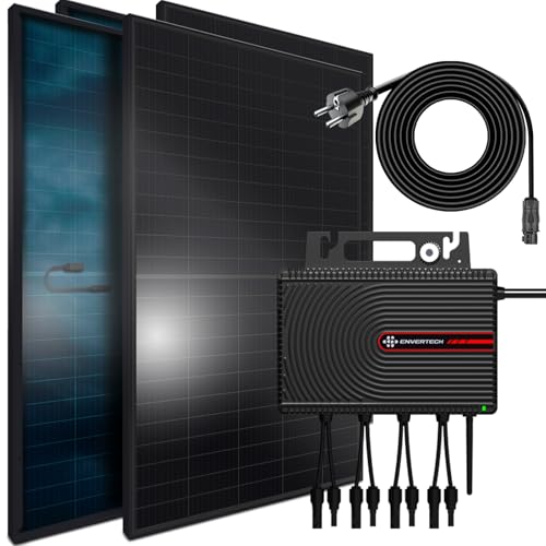 SUNNIVA® Balkonkraftwerk FULL ALL BLACK BIFACIAL 175Wp