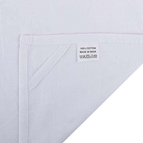 Paños de cocina de algodón absorbentes y sin pelusa DG Collections de 27x27 pulgadas 8