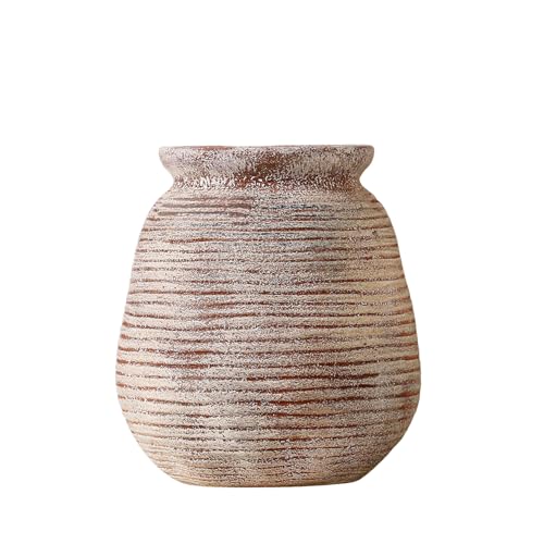 おしゃれな陶器花瓶 植木鉢 セット手工製フラワーアレンジメント用花器 多肉植物鉢 排水孔付き 室内装飾インテリア 玄関/テーブル/オフィス/ベランダに最適 贈り物にも推奨 ホームデコレーション必需品(A)