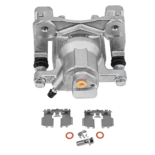 Image of Detroit Axle - Rear Disc Brake Rotors Driver Side Brake Caliper Replacement for Toyota Camry Avalon Lexus ES350 ES300H - 3pc Set