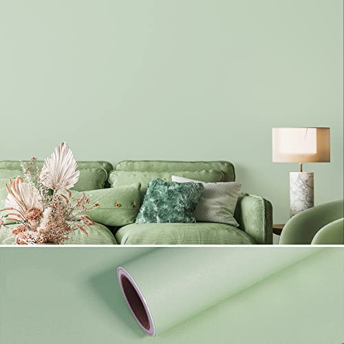 VEELIKE Papel Pintado Pared Verde Menta Mate 81 cm × 300 cm Papel Pintado Autoadhesivo Verde Menta Vinilo Adhesivo Muebles Dormitorio Salón Vinilo Adhesivo Pared Baño Cocina Armarios Impermeable