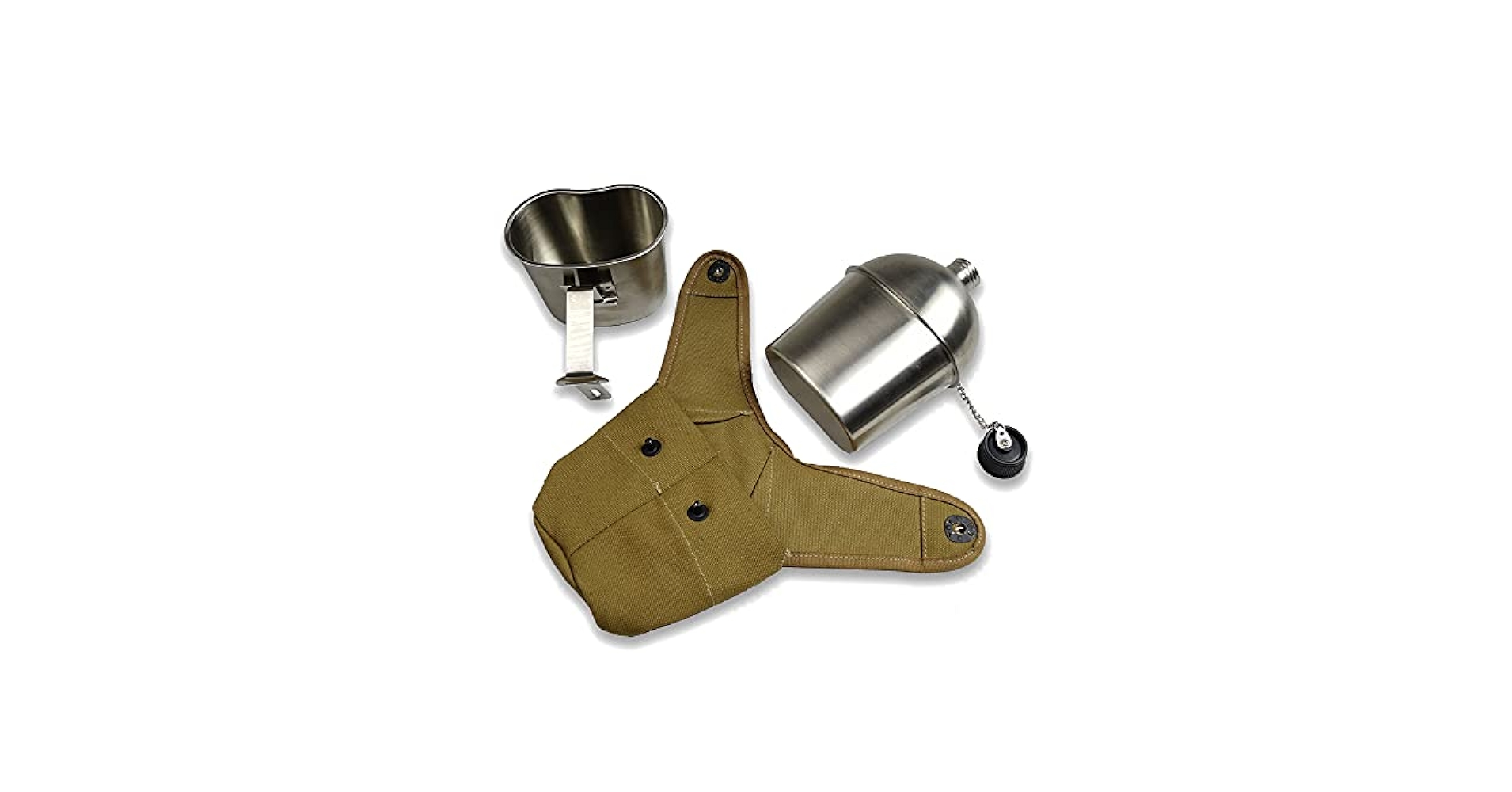 USA製　Atlanco products　米軍　ベルト　収納　水筒つき MOZETO Belt Pouches for Men, Water Resistant Small Belt Bag