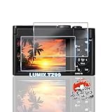 用 LUMIX TZ99 ガラスフィルム ２枚 【国産AGC旭硝子素材】 用 Panasonic LUMIX TZ99 / FZ85D / FZ1000 II / TX2 / LX100 II フィルム 全面保護 用 TZ99 保護フィルム 耐衝撃 硬度9H 用 LUMIX DC-TZ99 液晶保護フィル アクセサリー 高透過率 超薄型 飛散防止 自動吸着 気泡なし 簡単貼り付け ケースに干涉なし