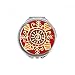 Red Eyes Mexico Totems Ancient Civilization Hand Compact Mirror Round Portable Pocket Glass